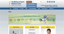 Desktop Screenshot of melbsportsmed.com.au