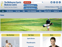 Tablet Screenshot of melbsportsmed.com.au